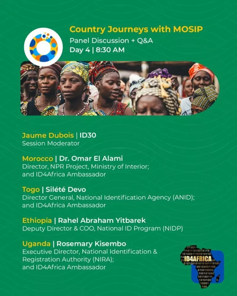 Parcours pays avec MOSIP : ID30 modère à ID4Africa